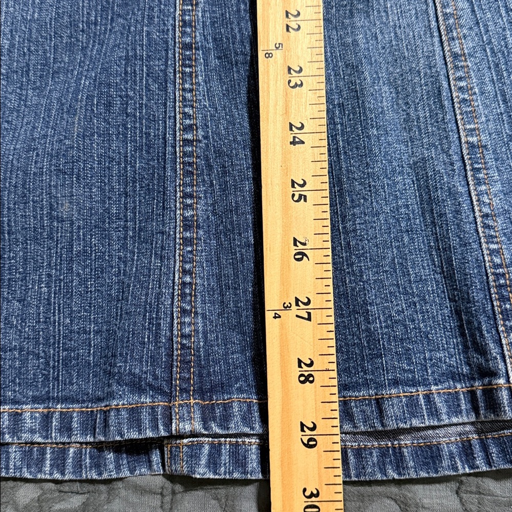 GAP JEANS junior women’s size 1 denim long skirt 4 button front with pockets - Picture 4 of 11